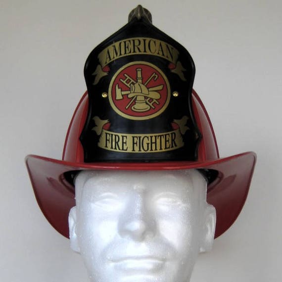 Texaco Helmet Traditional American Firefighter Red FREE Etsy
