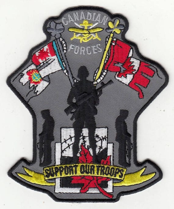 Canadian Forces Military Canada Support Our Troops Patch (4.5)