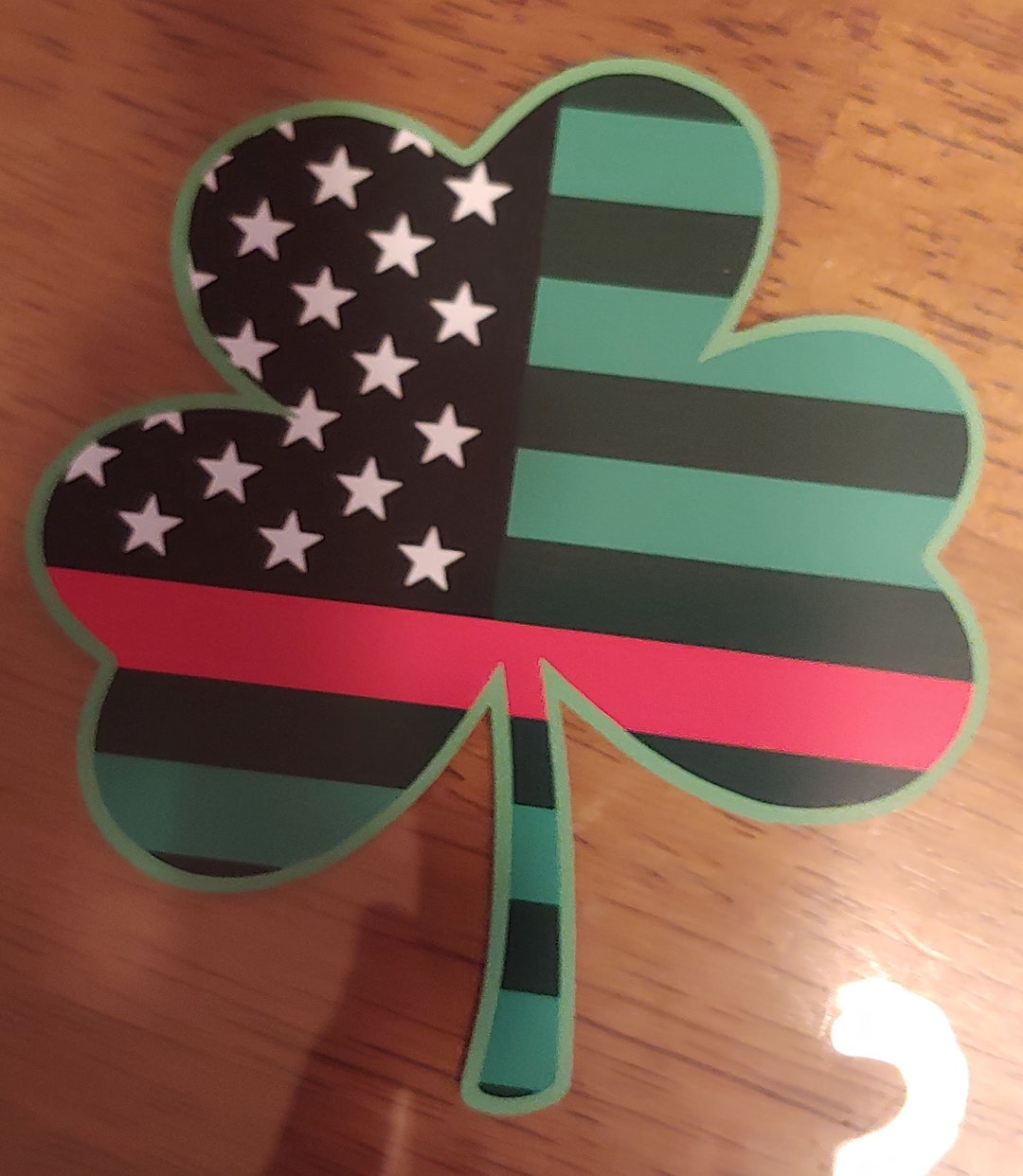Irish Fireman Firefighter Red Lives Matter Shamrock Decal 4 Etsy