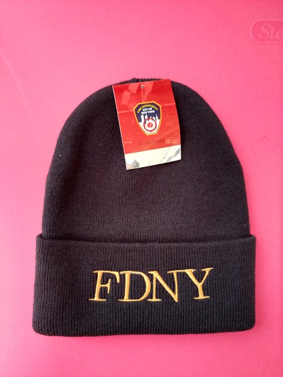 New York City FDNY NY Embroidered Gold 