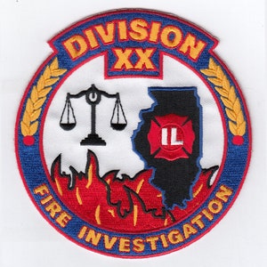 Illinois Elmswood Park Division XX 20 Fire Investigation Patch