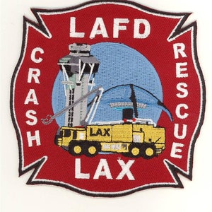 California Los Angeles Fire Dept Crash Rescue LAX Airport Patch