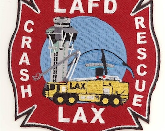 California Los Angeles Fire Dept Crash Rescue LAX Airport Patch