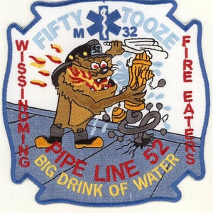 Pennsylvania Fire Dept Wissinoming Pipe Line 52 Medic Fire Eaters Patch