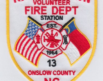 North Carolina Rhodestown Volunteer Fire Dept Onslow Station 13 Patch