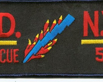 New York City Rescue 5 Rectangle Patch (5.0 x 2.5)