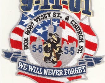 91101 Never Forget Vesey Church Street Patch (5")