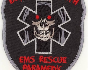 EMS Rescue Paramedic Defeating Death Patch