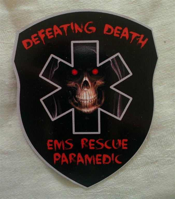 EMS Rescue Paramedic Defeating Death Patch