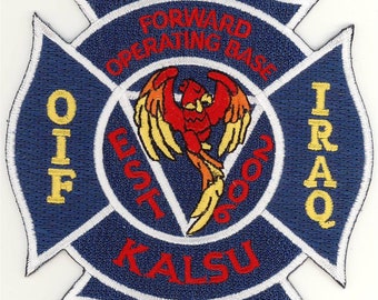 Iraq OIF Forward Operating Base Kalsu Blue  Patch