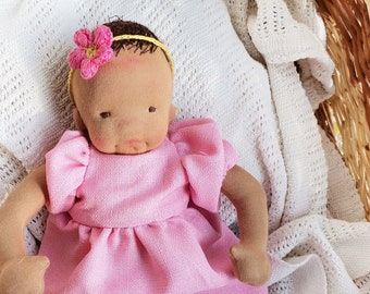 Boneca Waldorf para Bebê, Primeira Boneca de Abraço (30 cm)