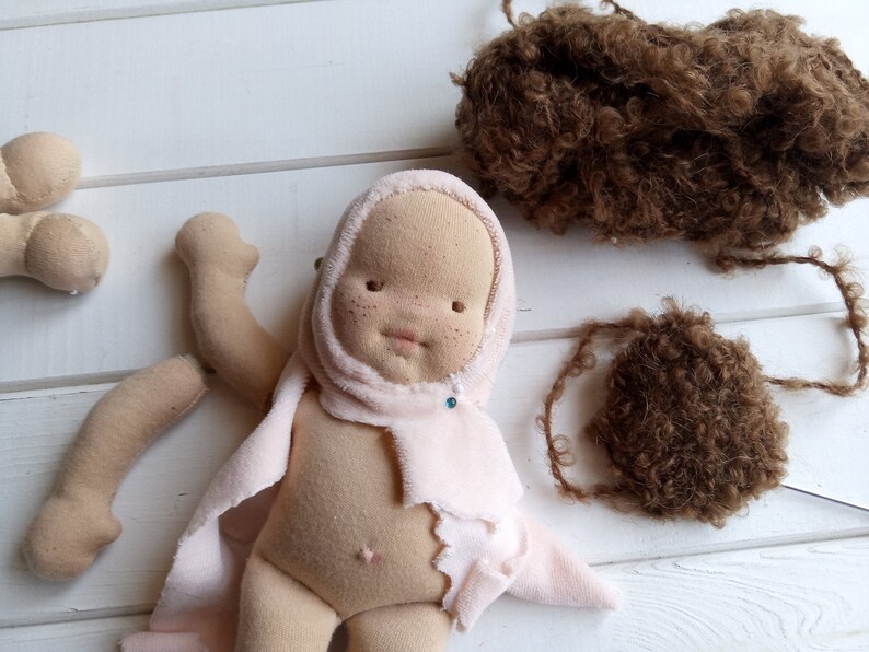 Waldorf doll 8 inch DIY Doll kit Gift for daughters Etsy