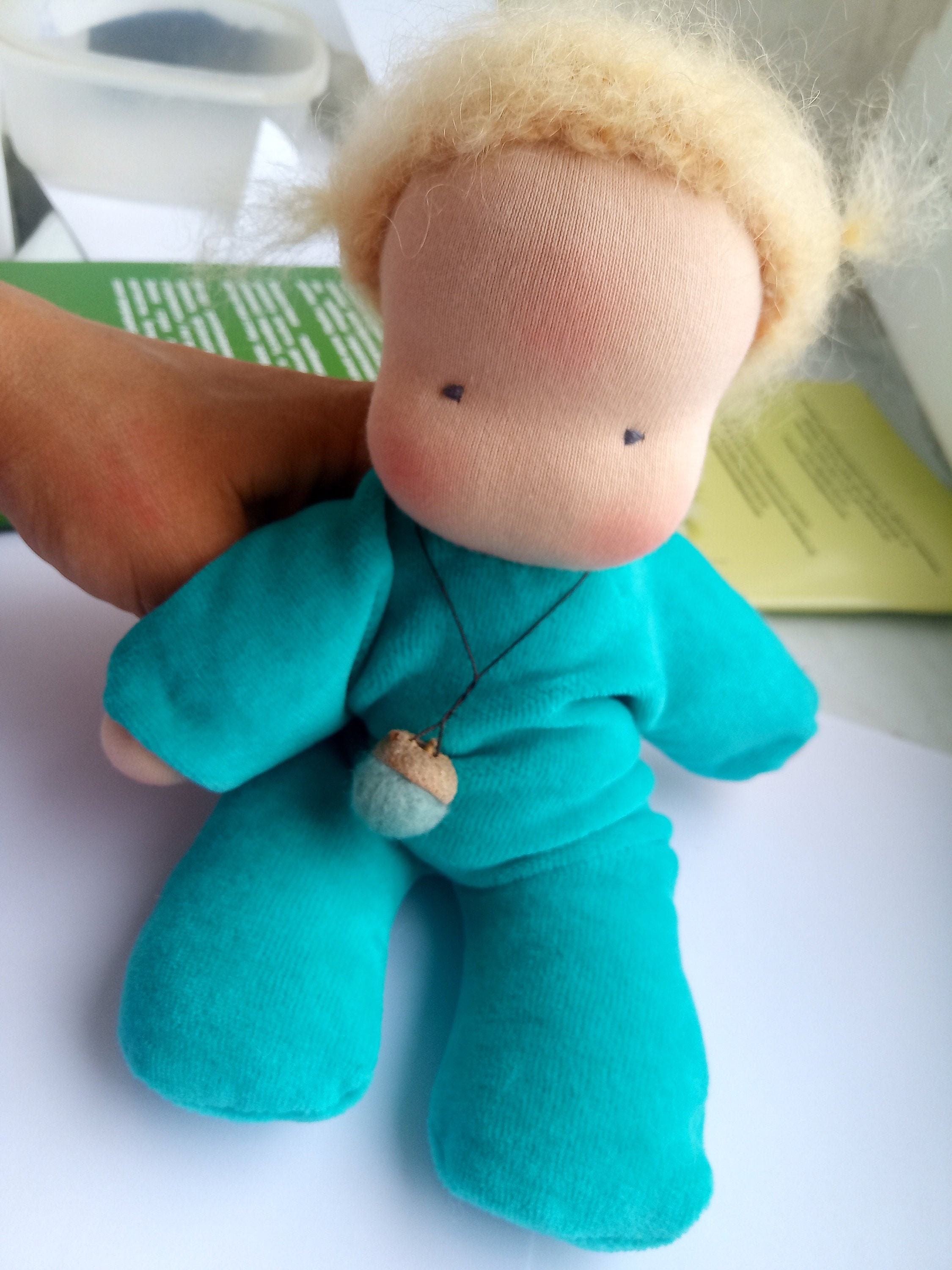 Two Waldorf baby doll Waldorfpuppee First Doll Cuddle Baby Etsy