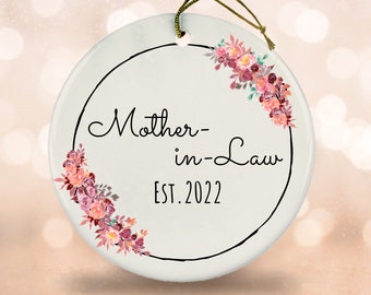 Mother-In-Law Est 2022 Keepsake, Mother of the Bride Gifts, Mom of the Groom Gifts, First Time Mother-In-Law, Wedding Favor  Mothers-In-Law