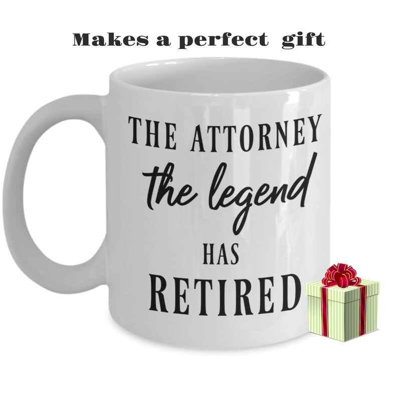 Retirement Gifts for Attorneys Attorney Retirement Mug Etsy