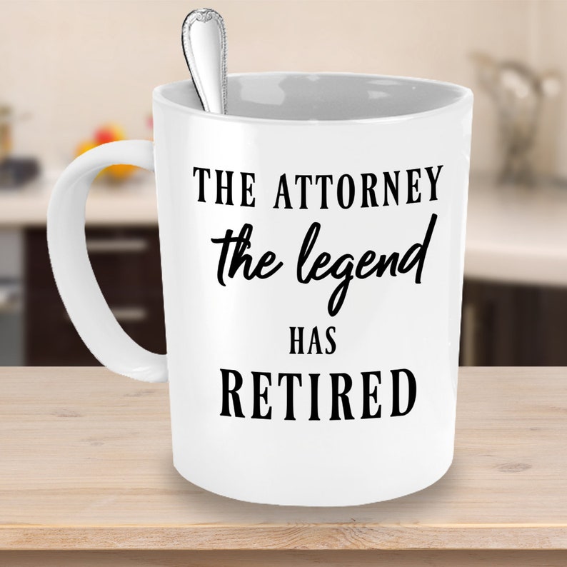 Retirement Gifts for Attorneys Attorney Retirement Mug Etsy