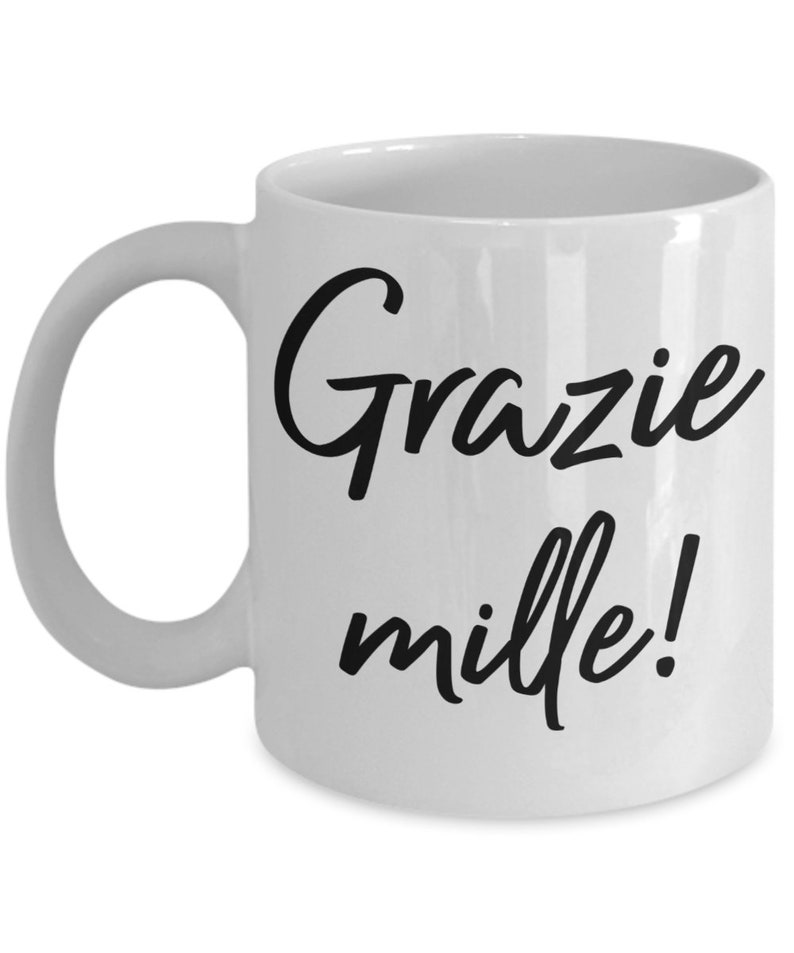 Grazie Gift Mug Thank You Italian Teacher Student Thanks Etsy