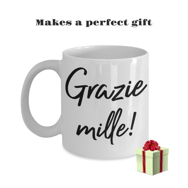 Grazie Gift Mug Thank You Italian Teacher Student Thanks Etsy