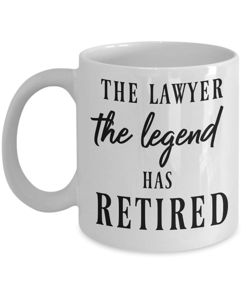Retirement Gifts for Lawyers Lawyer Retirement Mug Lawyer Etsy