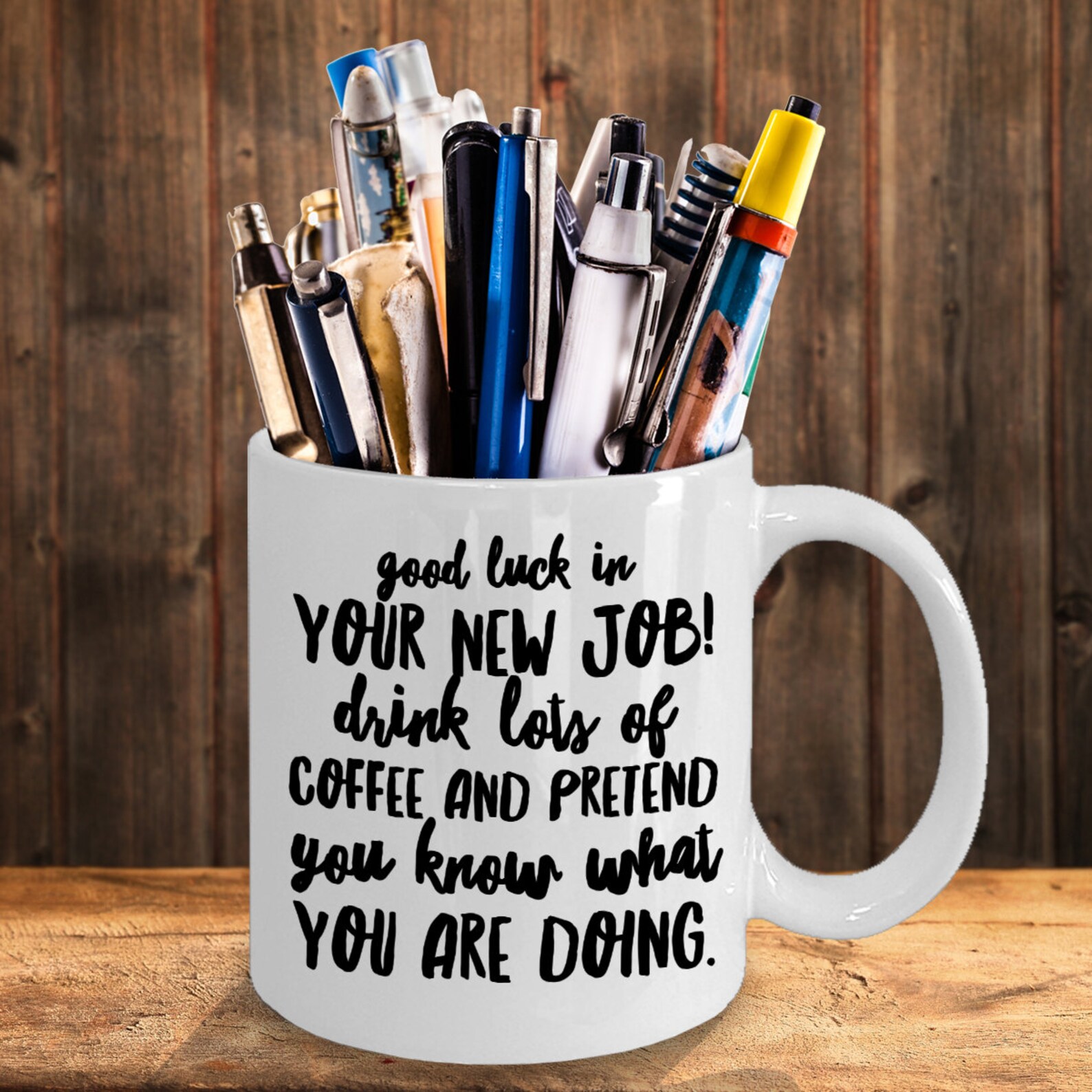 Sarcastic New Job Gift Mug Good Luck in Your New Job Gifts Etsy