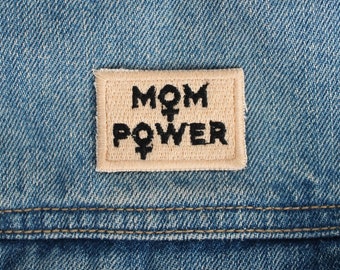 Mom Power Patch - Cool Mom Patch - Girl Power -Young Mom Gift -Feminist Patch - New Mom Gift- Mother's Day- Gift For Mom- Female Empowerment