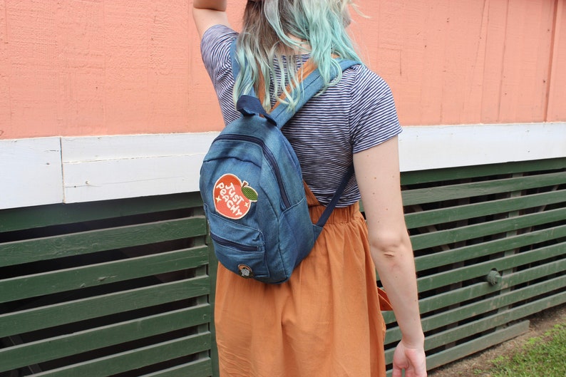 Just Peachy Back Patch Peach Patch Peach Emoji Patch Etsy