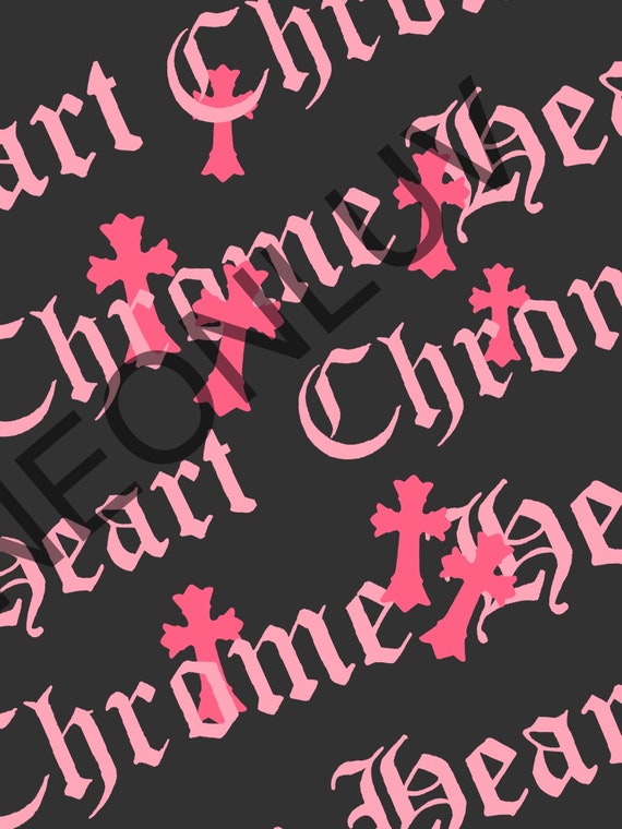 Chrome Heart Two Set Pinkish Prints - Etsy