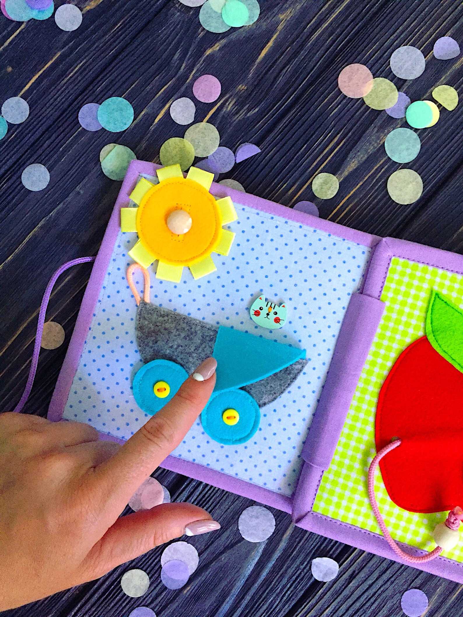 Fabric Activity Book PDF Pattern DIY Felt Quiet Book Soft Montessori