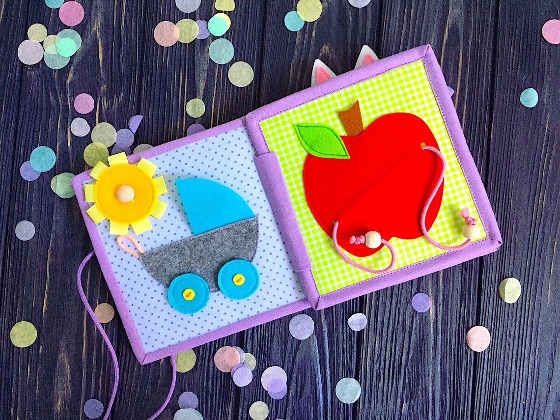 Fabric Activity Book PDF Pattern DIY Felt Quiet Book Soft Etsy