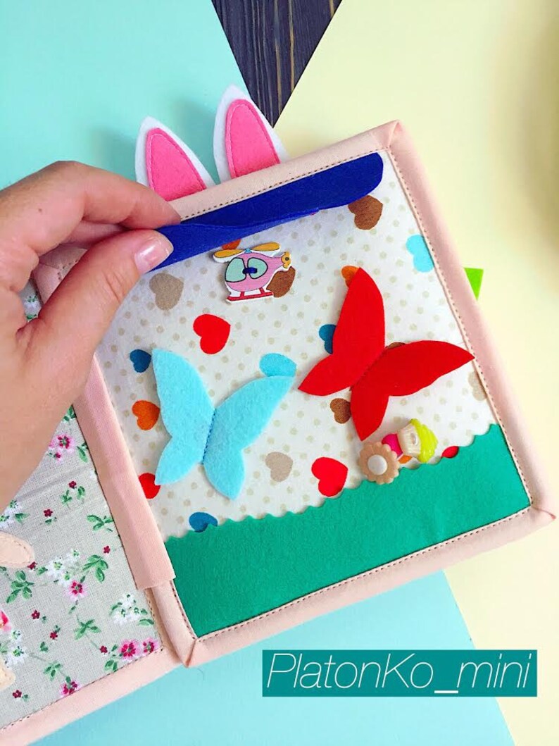 EDUCATIONAL toy FELT BOOK ornament Sensory toy quiet book Baby Etsy