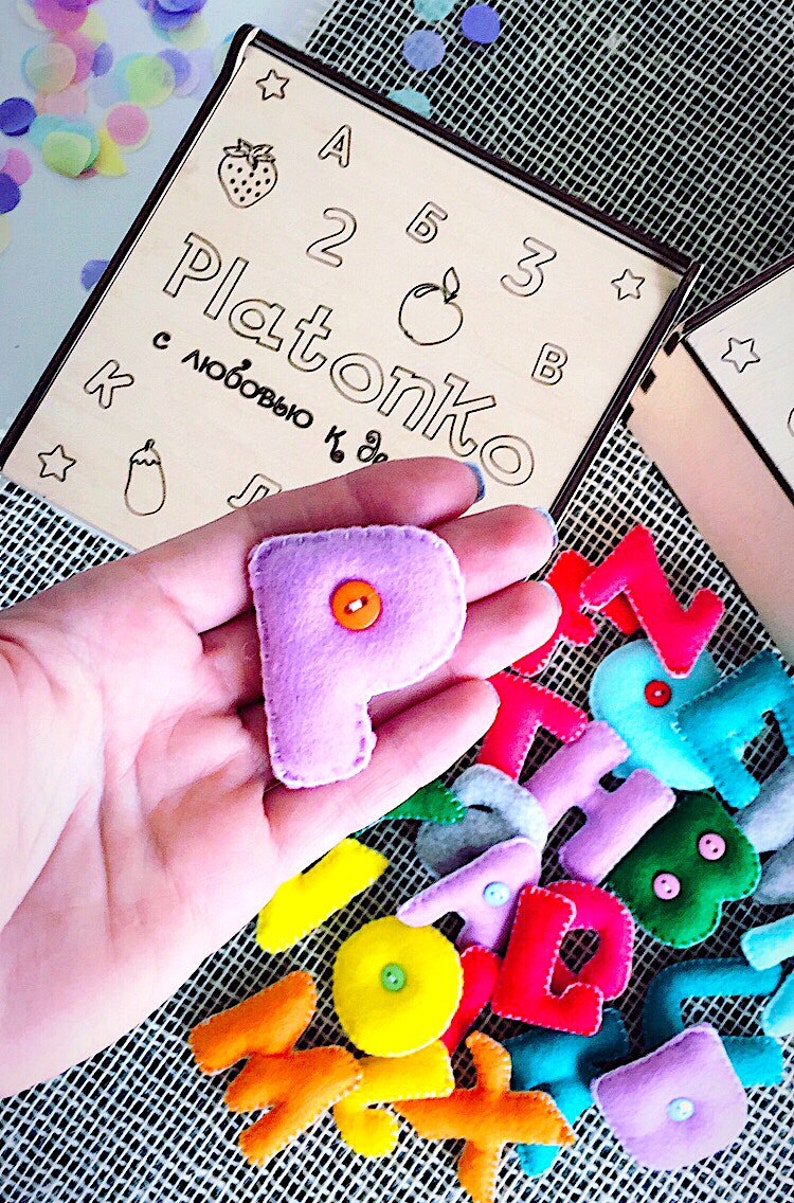 Sewing letters pattern pdf for instant download Felt alphabet | Etsy