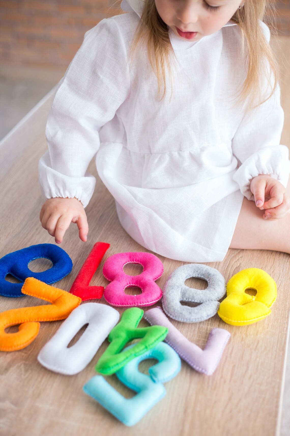 COLORFUL FELT NUMBERS counting game Baby toy for count Etsy