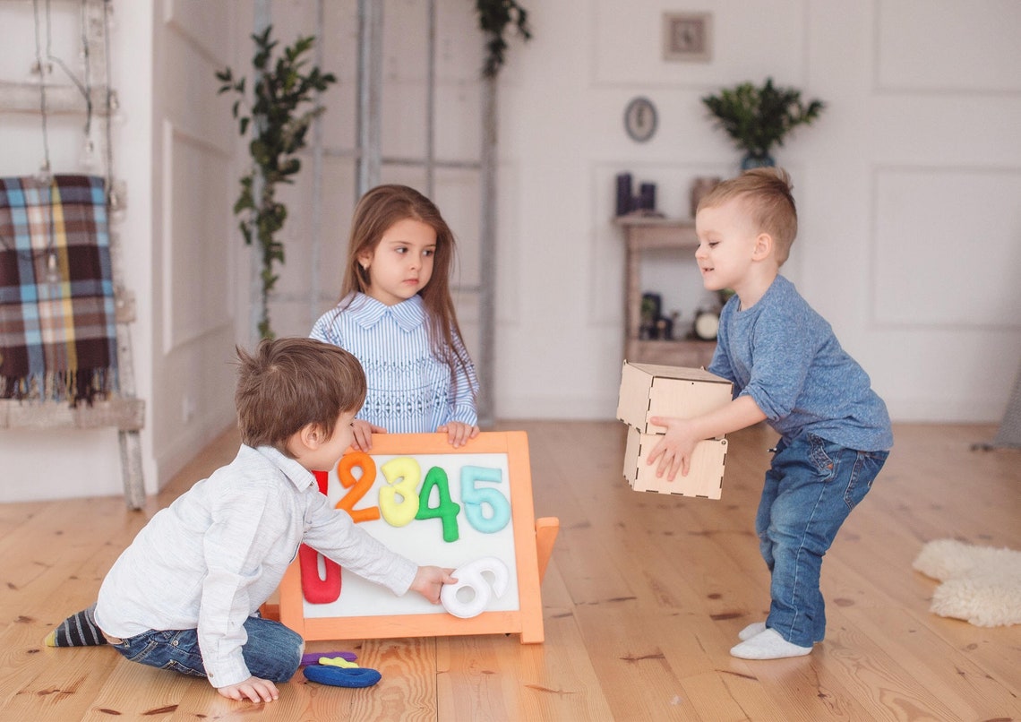 COLORFUL FELT NUMBERS counting game Baby toy for count Etsy