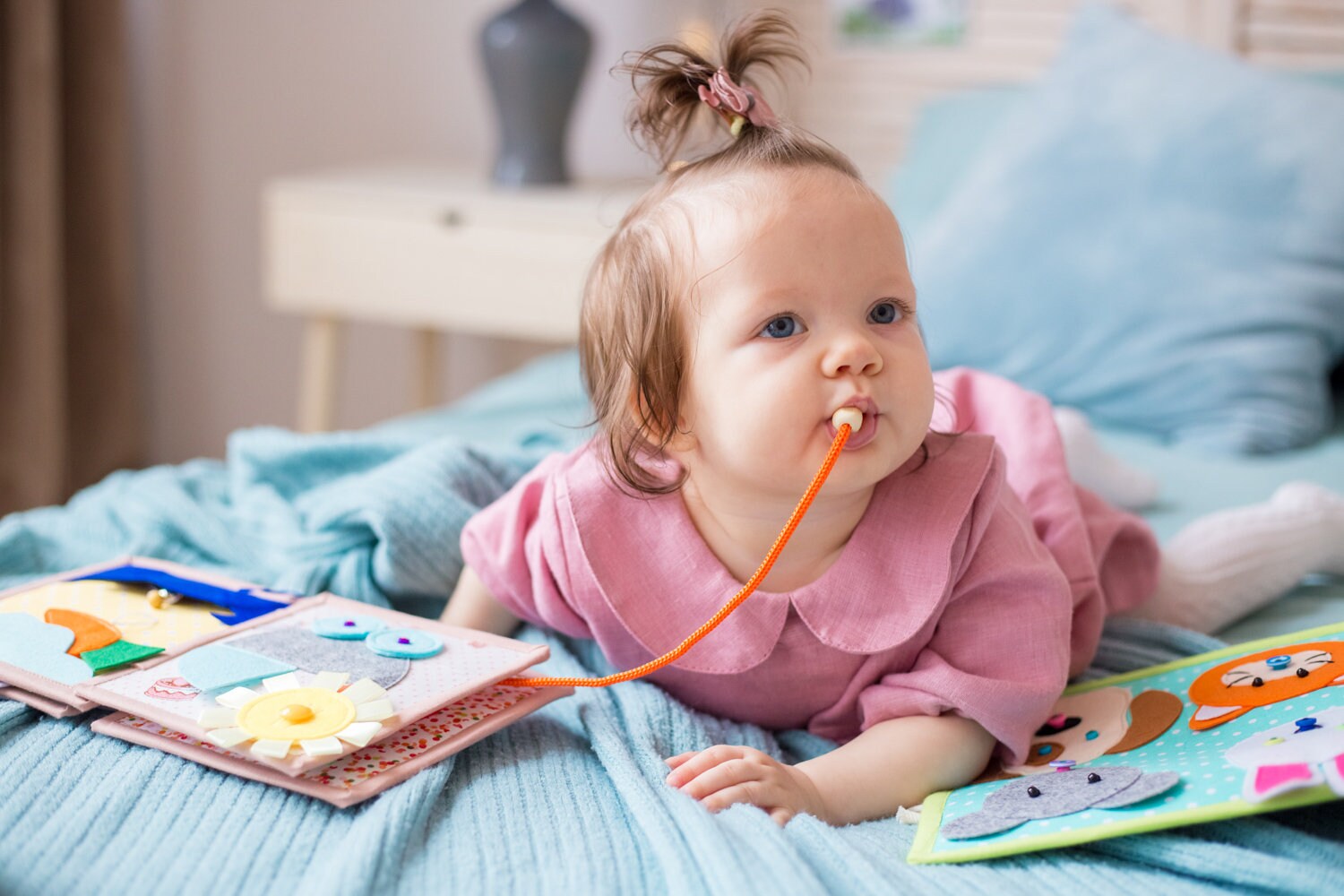 EDUCATIONAL toy FELT BOOK ornament Sensory toy toddler quiet Etsy