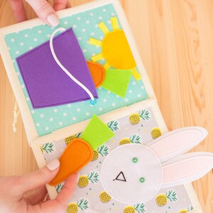 Fabric Activity Book PDF Pattern DIY Felt Quiet Book Soft Montessori ...