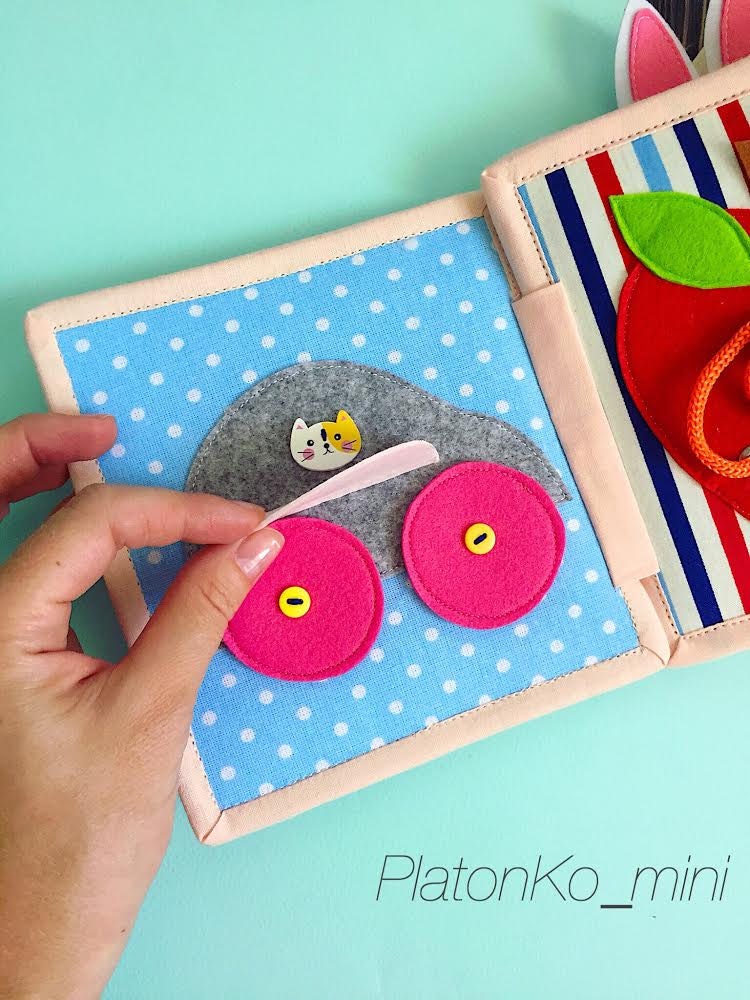 EDUCATIONAL toy FELT BOOK ornament Sensory toy toddler quiet Etsy