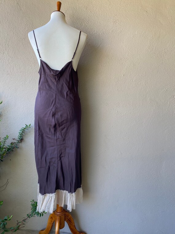 Chocolate Silk Dress - image 5