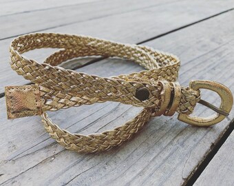 Gold Metallic Belt