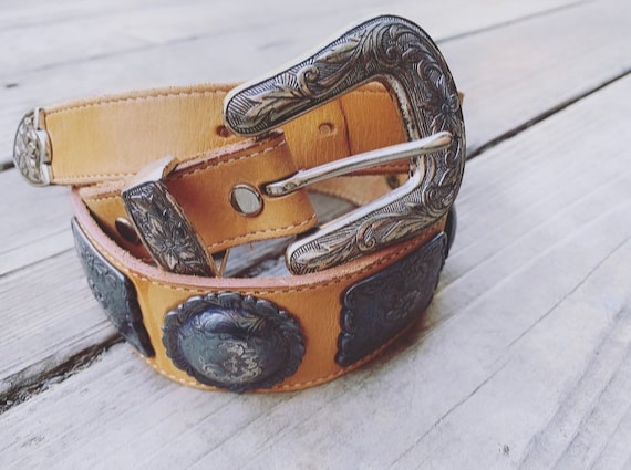 Light Brown Western Belt - Etsy display picture 3