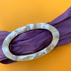 70s Leather Shell Belt