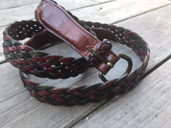 Woven Leather Belt - image 1