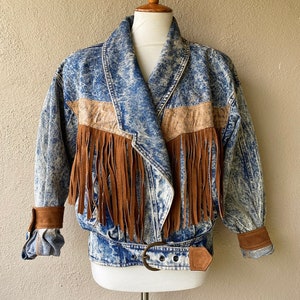 Denim Fringe Jacket image 1