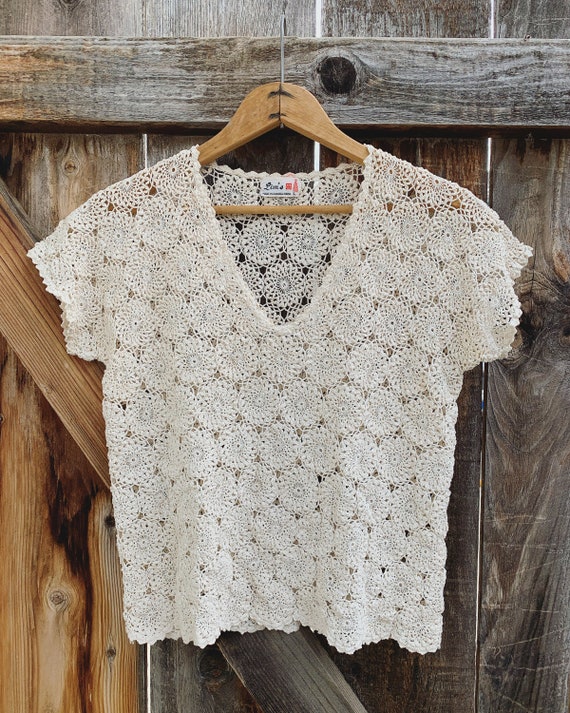 Knit Doily Top