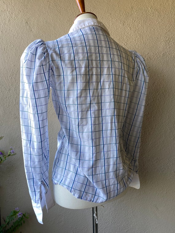 Plaid Puff Sleep Top - image 7