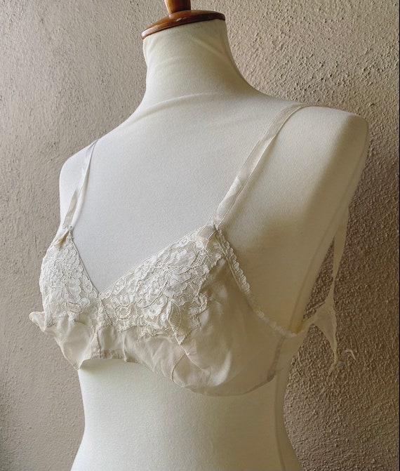Ivory Silk Bralette