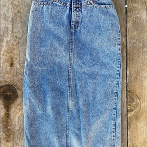 High Waisted Denim Skirt