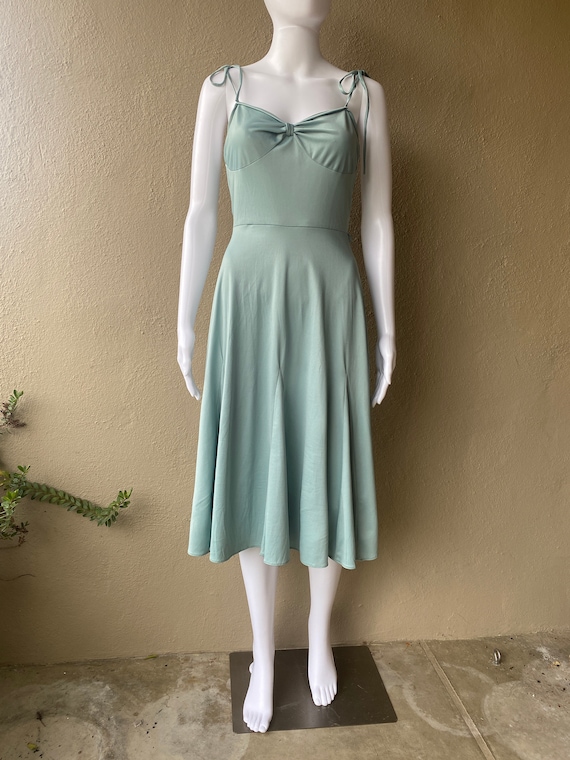 Sage Vintage Dress - image 2