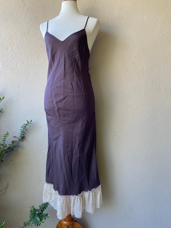 Chocolate Silk Dress - image 3