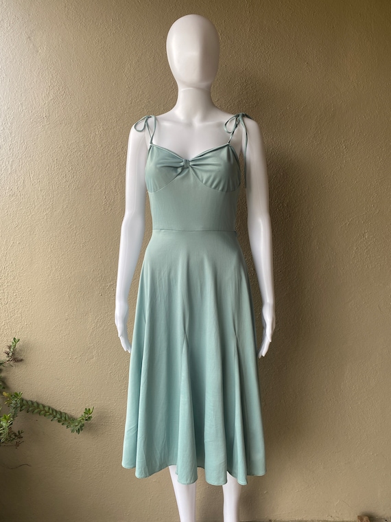 Sage Vintage Dress - image 1