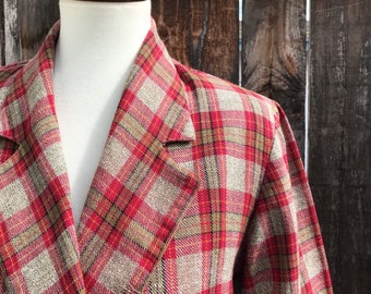 Plaid Blazer